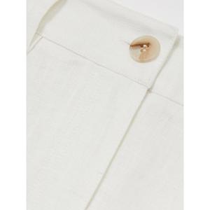 REISS ASHBY Linen Wide Leg Trousers